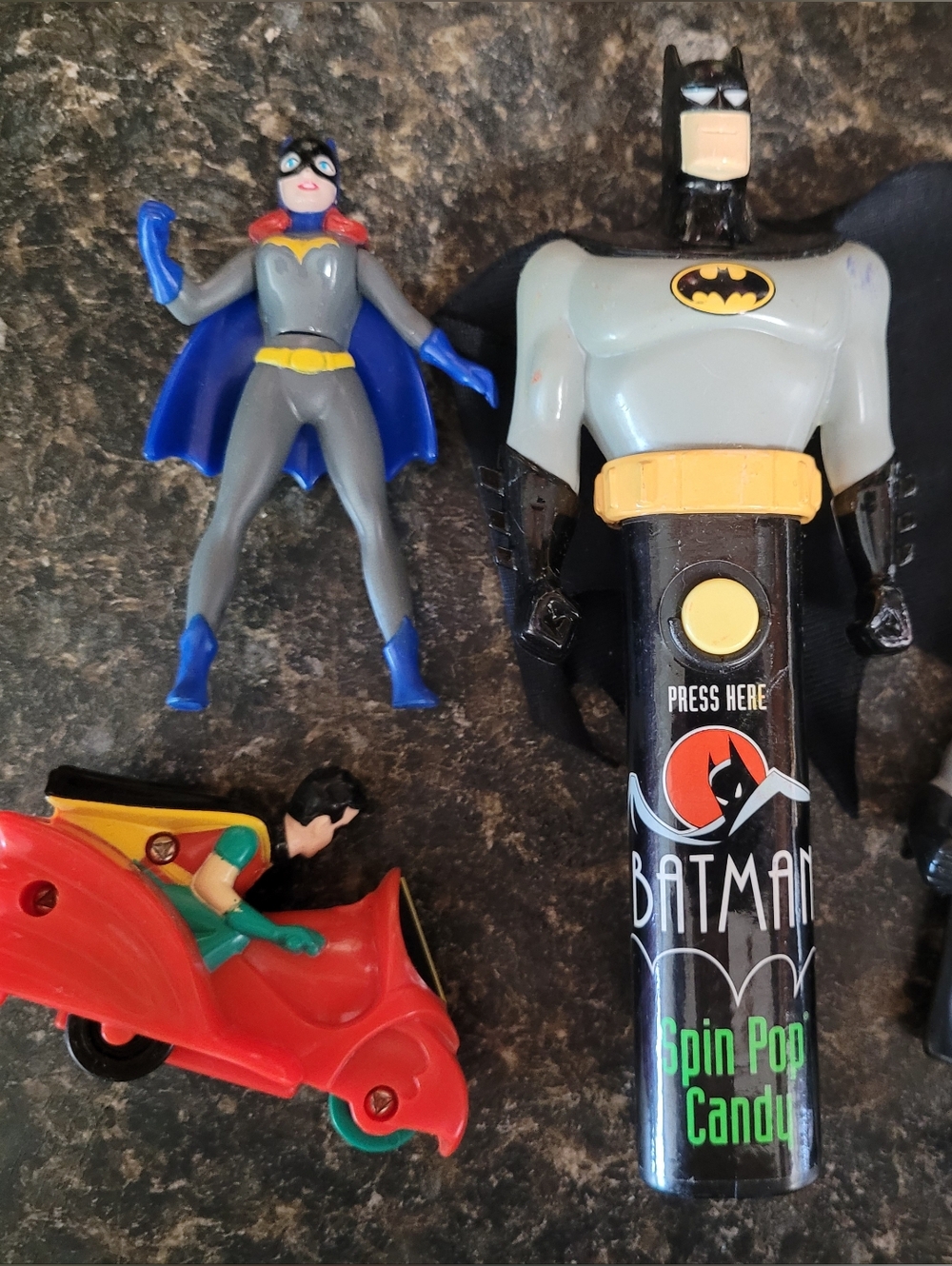 Batman Action Figure Set with Robin and Batgirl